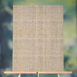 Rohleinwandbindung Haferflocken Japandi Minimalist Acrylschild