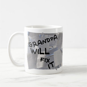 Rohr-Band-Kaffee-Tasse - Großvater repariert sie Kaffeetasse