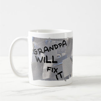 Rohr-Band-Kaffee-Tasse - Großvater repariert sie Kaffeetasse
