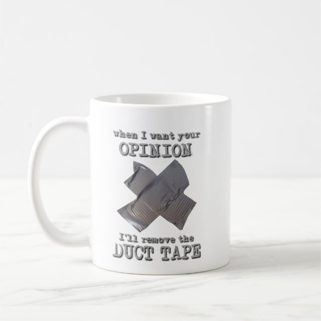 Rohr-Band-Meinungs-lustiger Tassen-Spaß Kaffeetasse (Links)