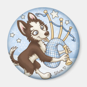 Rohr-Band-Schlittenhund Magnet