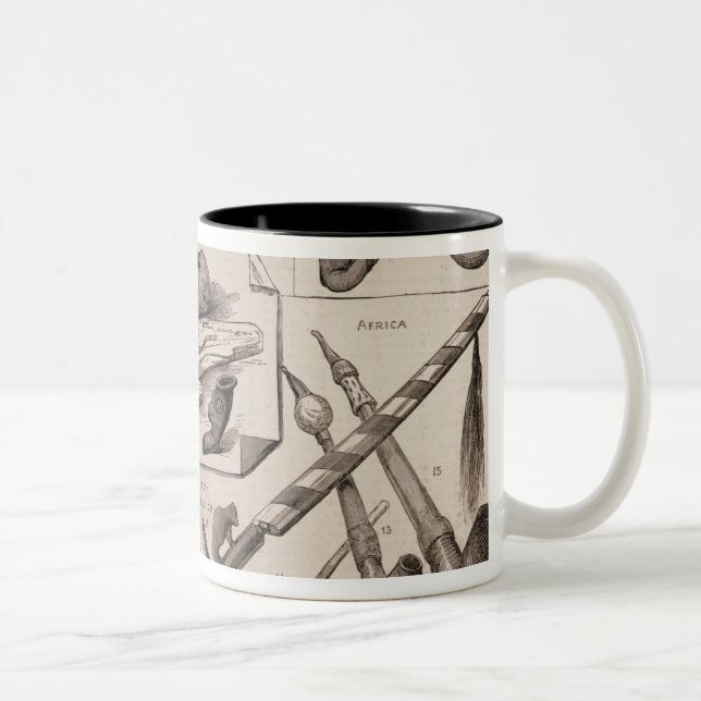 Rohre aller Völker Zweifarbige Tasse (Rechts)