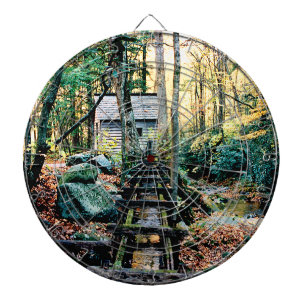 Röhrenmühle im Sonnenschein Dartscheibe