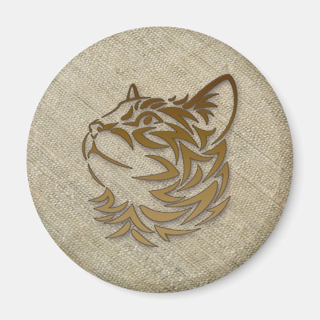 Rohseide für Kätzchen Magnet (Vorne)