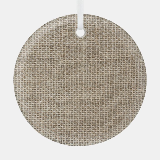 Rohstoffe: Naturtexturiertes Gewebe. Ornament Aus Glas (Vorderseite)