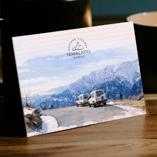 Rohtang Highway Himalaya, Manali Aquarell Postkarte