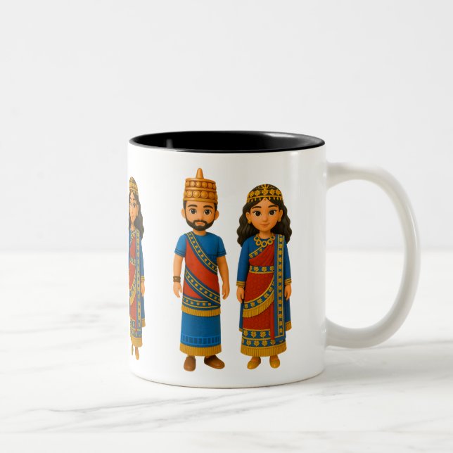 Roi Assyrie Et Reine Mug (Droit)