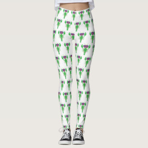Roi Crawfish Mardi Gras Leggings