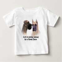 Roi de great dane de T-shirt unisexe d'enfant en