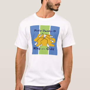 Roi de Papa-o de patio du T-shirt de gril
