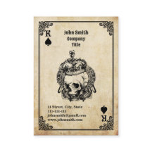 Roi de Pique - Carte de visite