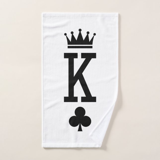 Roi des cartes (Serviette à main)