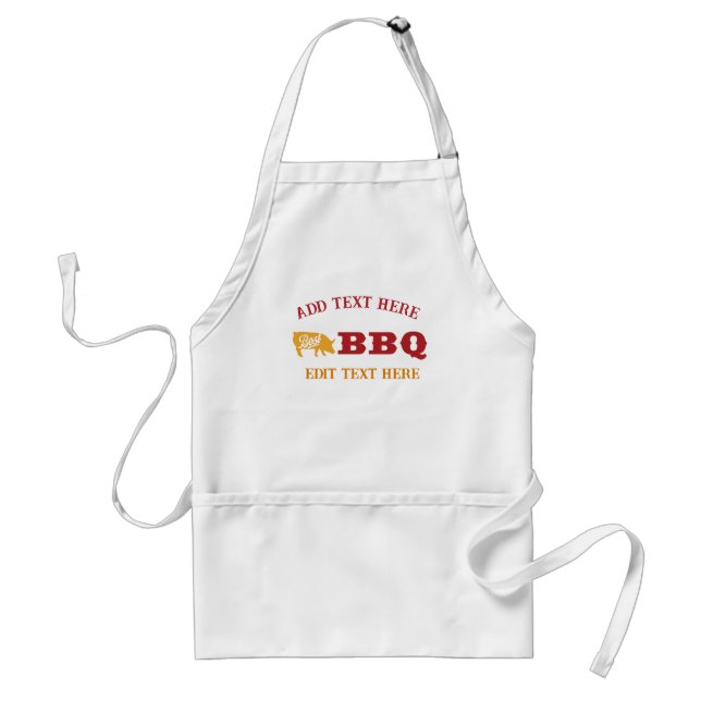 Roi du BBQ ajouter modifier le texte Tabliers (Devant)