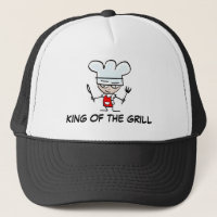 Roi du casquette de BBQ de gril