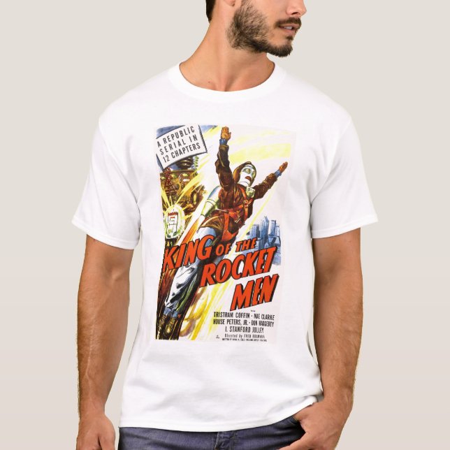 Roi du T-shirt d'hommes de Rocket (Devant)