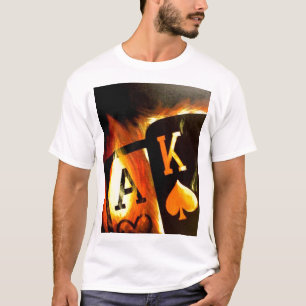 Roi flamboyant luisant T-shirt d'as d'art de