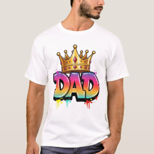 Roi Papa Graffiti   T-Shirt Couronne Urbaine Vibra