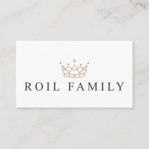 Roil Familien-Gewohnheits-Visitenkarten Visitenkarte
