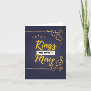 Rois Nés En Mai Cartes D'Anniversaire Au Coeur