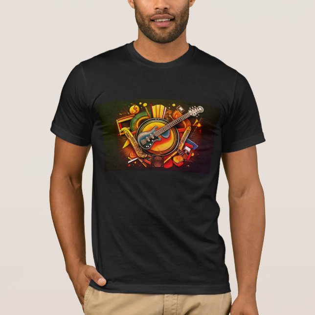 RokcloneDesigns 2024 Art Intelligence Jazz Serie T-Shirt (Vorderseite)