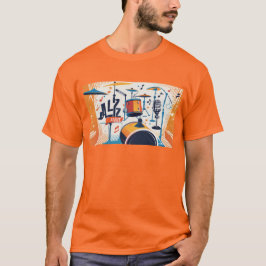 RokcloneDesigns 2024 Art Intelligence Jazz Serie T-Shirt