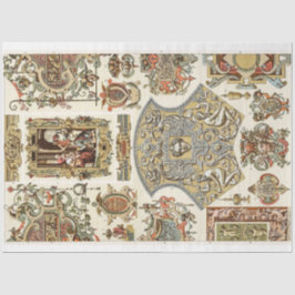Rokoko Barockstil decoupage Seidenpapier