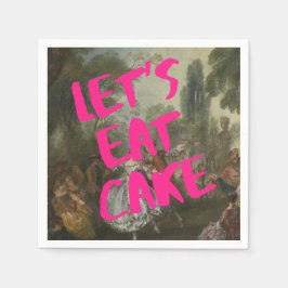 Rokoko Birthday Party Marie Antionette Bold Pink Serviette