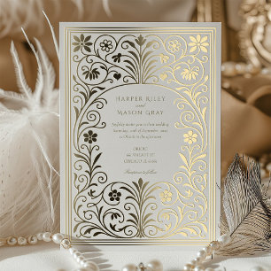 Rokoko Border Folieneinladung