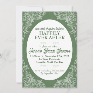 Rokoko Bridal Dusche Einladung Garten Vintag