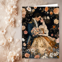 Rokoko Couple Romantic Wedding Verlobung Glückwuns