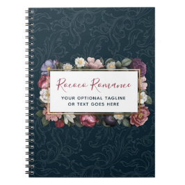 Rokoko Damask & Elegante Vintage Weibchen Notizblock
