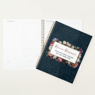 Rokoko Damask & Elegante Vintage Weibchen Planer
