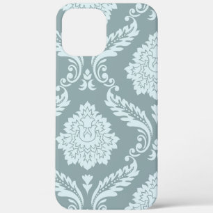 Rokoko-Damask-Kunst I Enteneiblau+Türkis Case-Mate iPhone Hülle