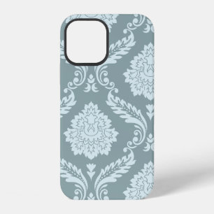 Rokoko-Damask-Kunst I Enteneiblau+Türkis iPhone 12 Hülle