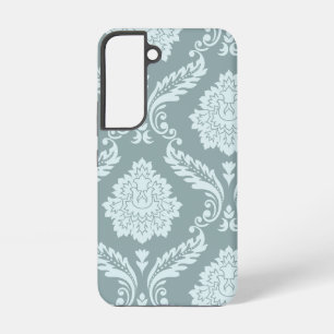 Rokoko-Damask-Kunst I Enteneiblau+Türkis Samsung Galaxy Hülle