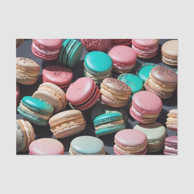 Rokoko French Macarons Decoupage Paper 1 Seidenpapier (Vorderseite)