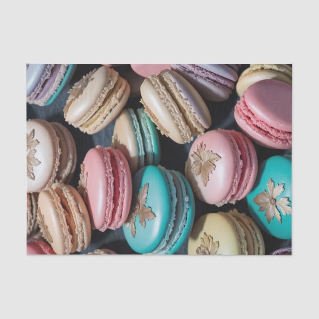 Rokoko French Macarons Decoupage Paper 2 Seidenpapier (Vorderseite)