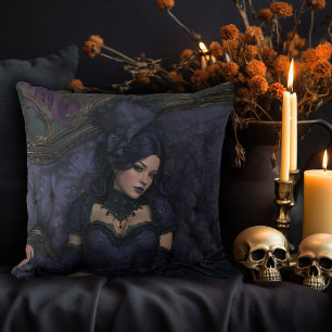 Rokoko Gothic Woman Kissen