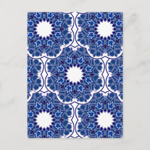 Rokoko Indigo Beautiful Postkarte