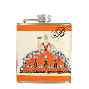 ROKOKO LADY ART DECO FASHION COSTUMA MONOGRAMM FLACHMANN