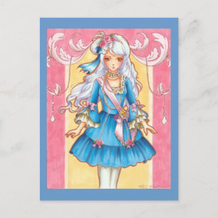 Rokoko Lolita Postkarte
