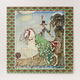 Rokoko märchenhafte Prinzessin reiten