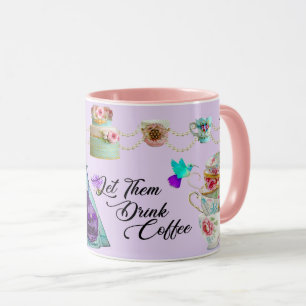 Rokoko Marie Antoinette Lasst Sie Kaffee Trinken Tasse