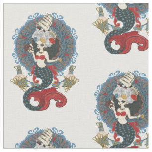 Rokoko Meraid Art Nouveau card Stoff