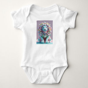 Rokoko Punk Marshmallow Lion Baby Jersey Bodysuit Strampler