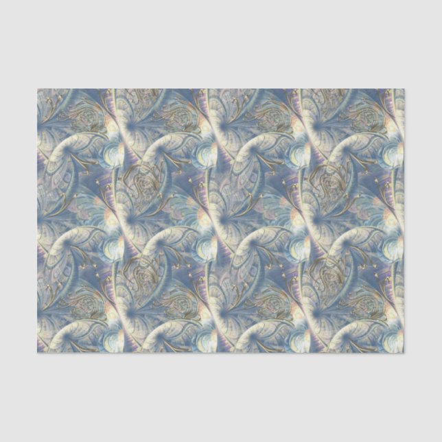Rokoko Rich Romantic Gold Reliefs Seidenpapier (Vorderseite)