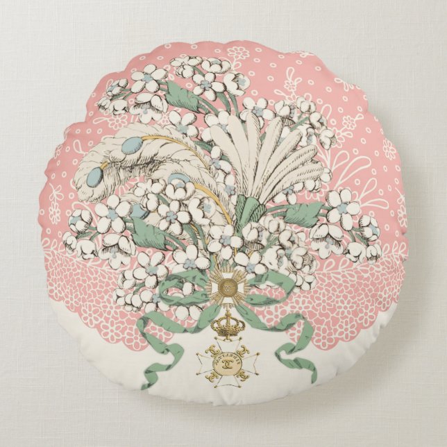 Rokoko-Shabby Chic-Decke Kissen Hydrangea (Vorderseite)