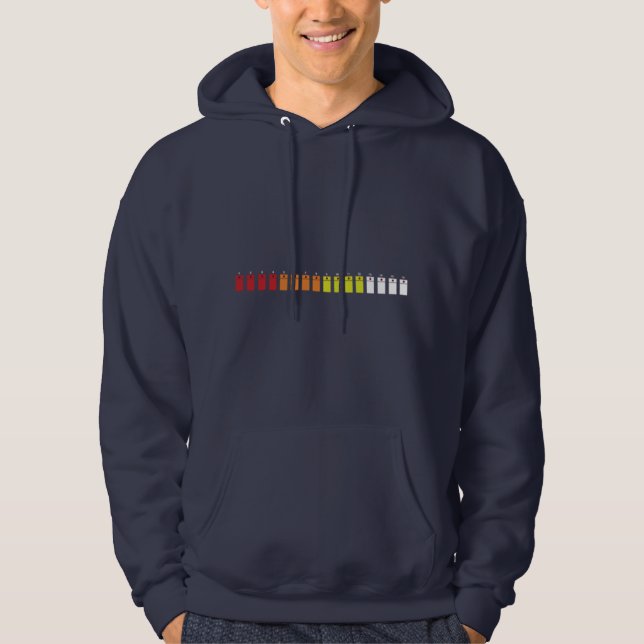 Roland 808 Trommelbeats Hoodie (Vorderseite)