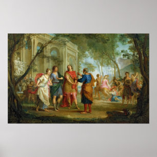 Roland lernt von der Liebe Angelica und Medoro Poster