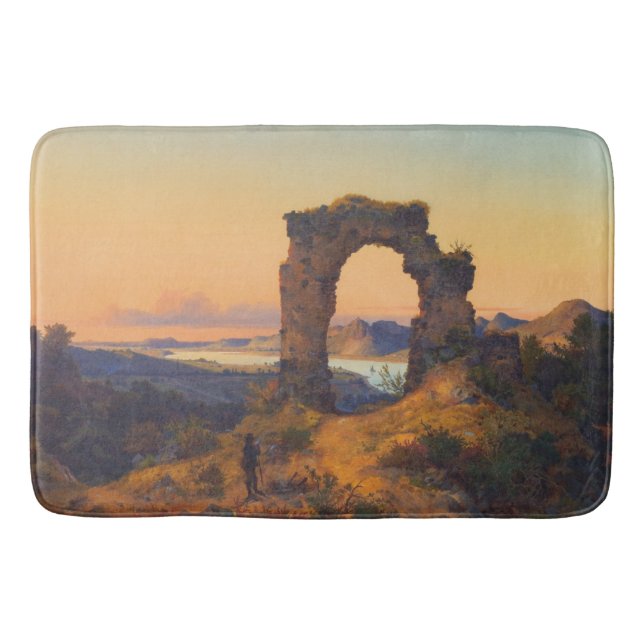 Roland's Arch (von Andreas Achenbach) Badematte (Vorderseite)